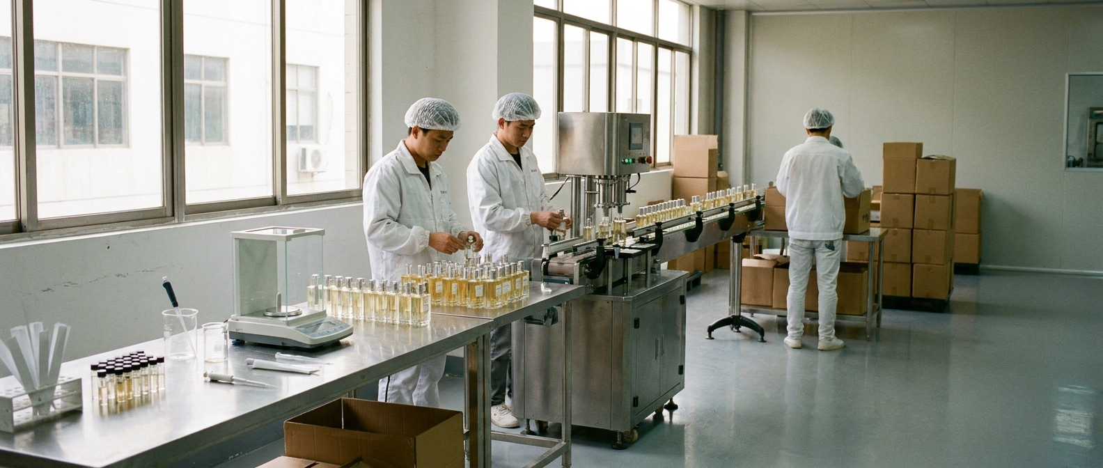 Production-ready perfume manufacturing
